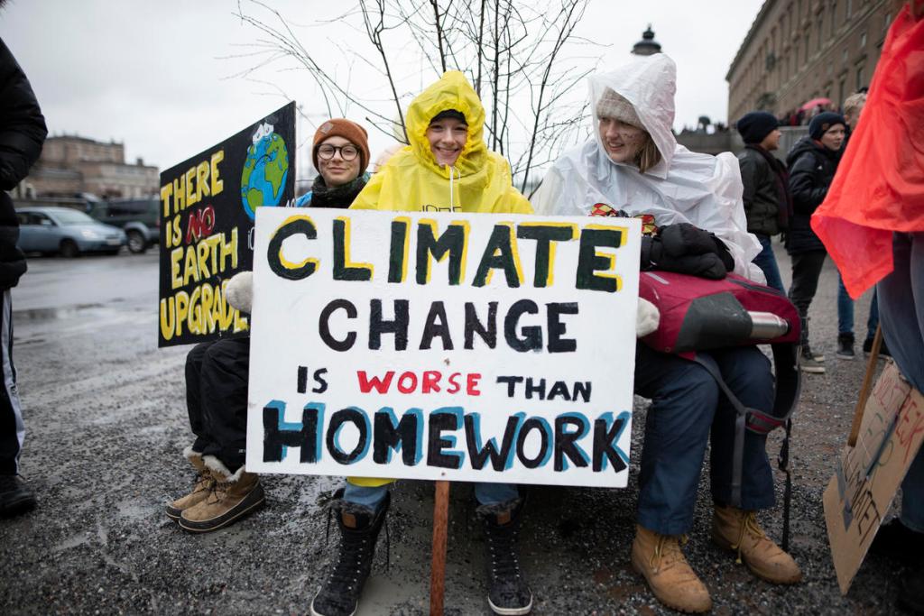 Students Rally To Protest Against Inaction on Climate&nbsp;Change